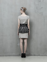 grey dress with outer skirt - Tenos women